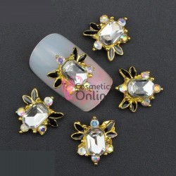 Decoratiuni 3D Metalice 173 Medalion cu stras 